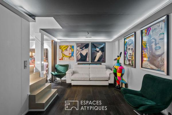 Ancien atelier d’artiste aménagé en loft familial d’exception – Wagram-Pereire