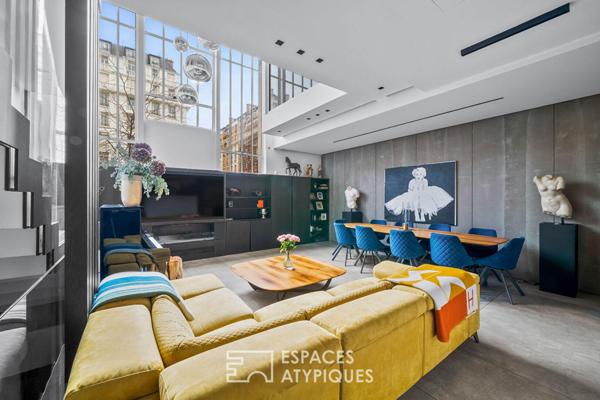 Ancien atelier d’artiste aménagé en loft familial d’exception – Wagram-Pereire