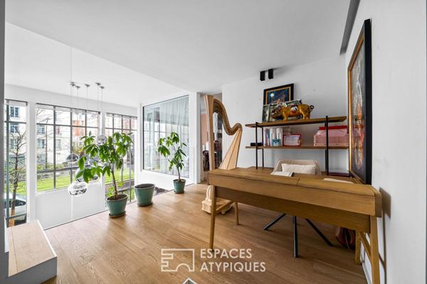 Ancien atelier d’artiste aménagé en loft familial d’exception – Wagram-Pereire