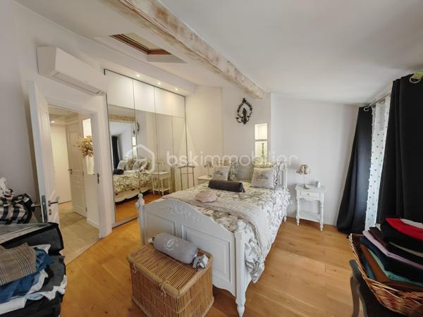 BSKIMMOBILIER - Valérie Barbieri vous propose à la vente, 
Certaines maisons se visitent… d'autres se vivent. Celle-ci est une véritable invitation au coup de cœur.
Derrière sa façade discrète se cache un bien rare de près de 200 m² entièrement rénové avec des matériaux de qualité et une attention particulière portée à chaque détail. Un univers élégant et raffiné où charme, confort et originalité se rencontrent harmonieusement.
Dès le rez-de-chaussée, vous découvrirez un vaste garage, une cave à vin, un dressing, ainsi qu'un magnifique espace extérieur composé d'un jardinet intimiste de 50 m², d'une cuisine d'été et d'une piscine propice à la détente et aux moments de convivialité.
Le premier étage dévoile une spectaculaire pièce de vie baignée de lumière de plus de 45 m² avec cheminée insert, espace bar et coin lecture. Une terrasse suspendue prolonge cet espace chaleureux. La cuisine haut de gamme, parfaitement équipée, s'ouvre sur une élégante salle à manger pensée pour recevoir famille et amis dans une ambiance conviviale.
Au deuxième étage, la somptueuse suite parentale de 56 m² séduira les amateurs de confort absolu avec son dressing, sa salle de bains privative équipée d'une baignoire et d'une douche grand format, ainsi que ses toilettes indépendantes. Deux autres chambres complètent ce niveau, dont une avec mezzanine, accompagnées d'une salle d'eau.
Enfin, au dernier étage, une charmante chambre mansardée avec salle d'eau privative vous attend. Véritable signature de cette maison : une incroyable bibliothèque suspendue en verre qui apporte une touche architecturale unique et spectaculaire.
Les prestations sont irréprochables, les volumes généreux et la décoration particulièrement soignée. Chaque pièce raconte une histoire et dégage une atmosphère chaleureuse et envoûtante.
❤️ Un bien rare sur le marché, idéal pour les amoureux de l'authentique, du confort et des prestations haut de gamme.
Coup de cœur garanti dès les premiers instants
Me contacter pour de plus amples informations et une visite ...