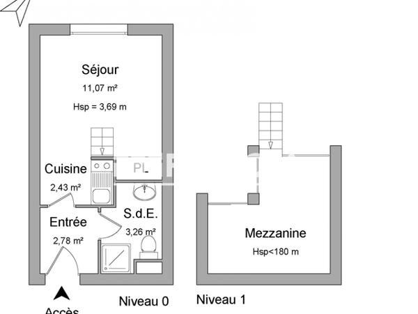 Location Studio meublé 19.54 m² - 20 RUE DE LA CHOCOLATERIE Blois 41000