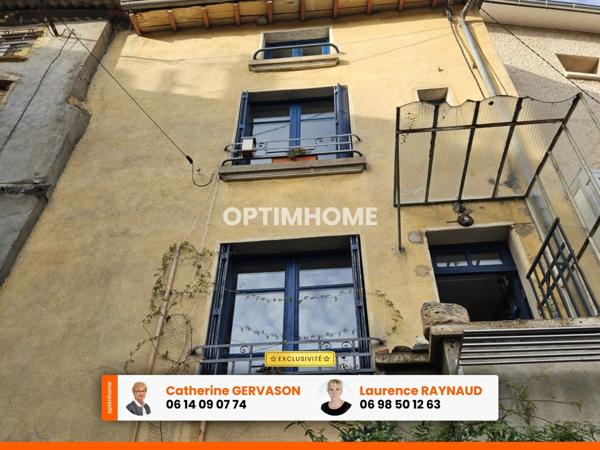 Maison de bourg -3 pièces - 2 chambres- garage- cuvage- LES MARTRES DE VEYRE (63730)