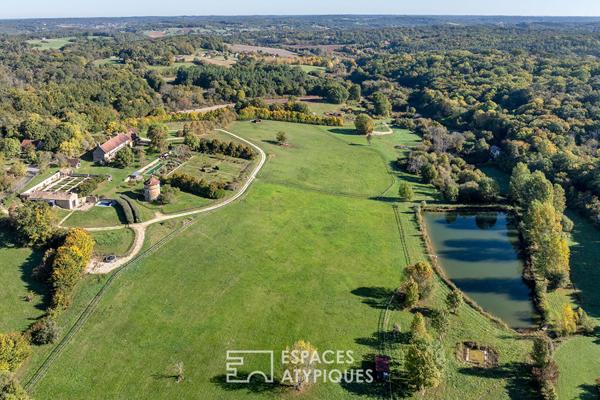 Domaine de prestige avec vue panoramique sur la campagne