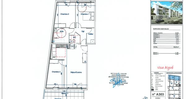 Location Appartement 4 pièces 85.26 m² - Avignon 84000