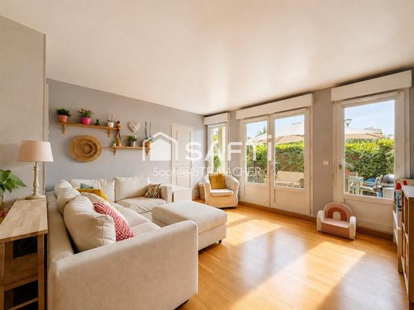 Appartement 3 chambres avec jardin, box, parking