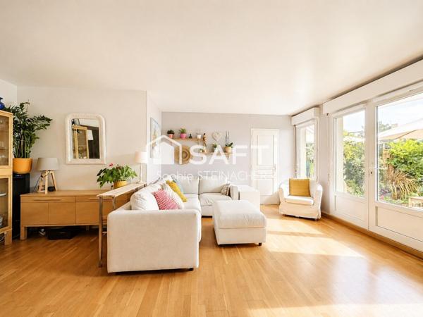 Appartement 3 chambres avec jardin, box, parking