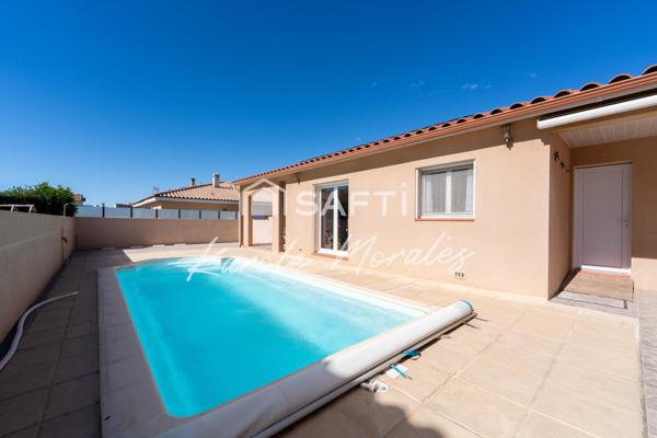 LATOUR BAS ELNE ( 66 ), BELLE VILLA, 3 FACES PLAIN PIED, GARAGE ET PISCINE