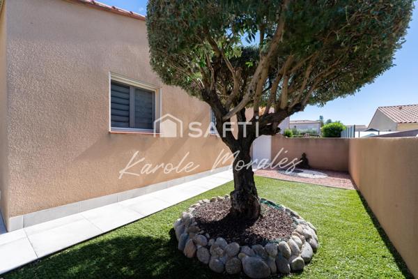 LATOUR BAS ELNE ( 66 ), BELLE VILLA, 3 FACES PLAIN PIED, GARAGE ET PISCINE