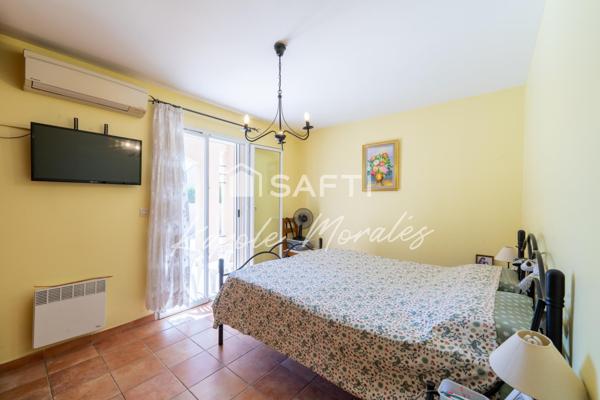 LATOUR BAS ELNE ( 66 ), BELLE VILLA, 3 FACES PLAIN PIED, GARAGE ET PISCINE