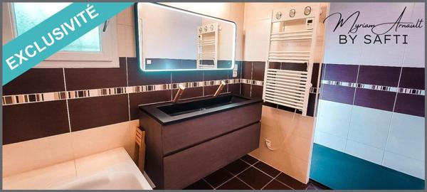 Maison 5 chambres sur sous sol semi enterré, dépendance, terrain clos de 1713 m²