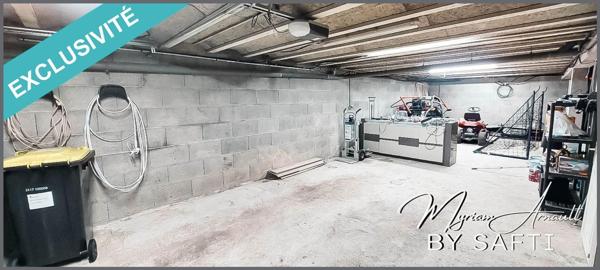 Maison 5 chambres sur sous sol semi enterré, dépendance, terrain clos de 1713 m²