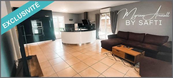 Maison 5 chambres sur sous sol semi enterré, dépendance, terrain clos de 1713 m²