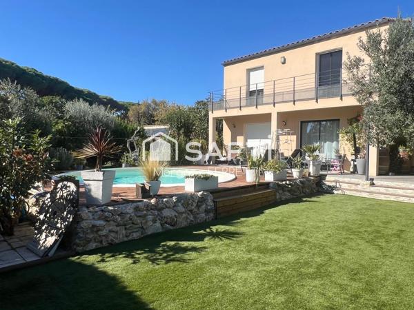 MAISON R+1 121 M² AVEC GARAGE ET PISCINE SUR TERRAIN DE 501 M²