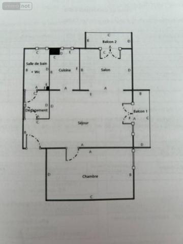 Appartement à louer à Angers dans le Maine-et-Loire (49000), ref : 12516/1297   
Ecole supérieure agriculture