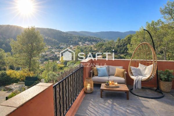 Maison 4 p 3 ch  jardin panorama garage