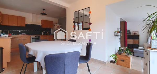 Maison 4 p 3 ch  jardin panorama garage