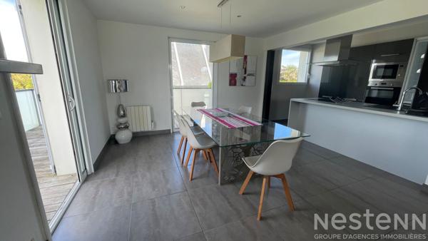 Saint Pierre Quiberon - Appartement rénové de plain-pied aperçu mer, plages de la baie à pied