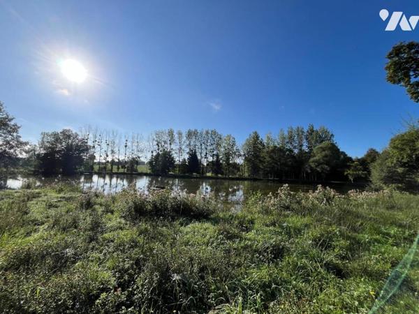 Terrain de loisir avec plan d'eau