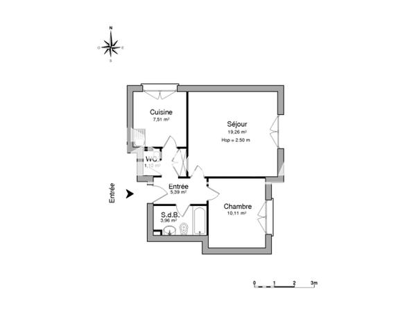 Location Appartement 2 pièces 47.35 m² - 17 PLACE NAPOLEON III Brest 29200