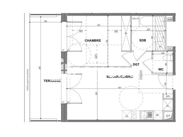 Location Appartement 2 pièces 45 m² - Toulouse 31300