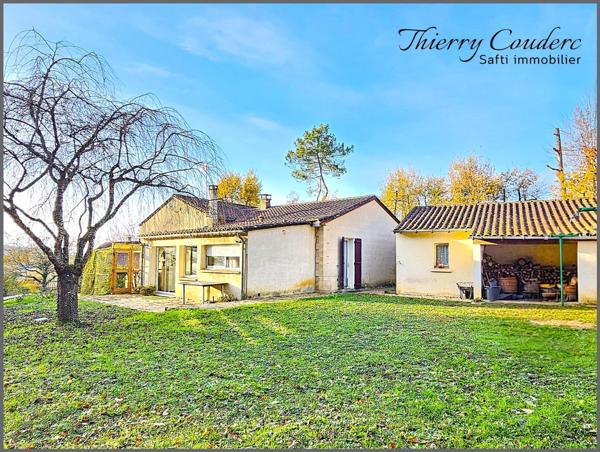 Maison avec appartement et piscine au calme.