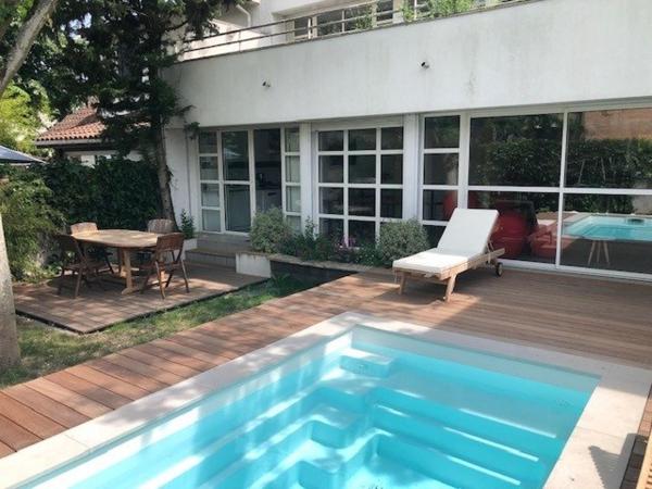 BORDEAUX CAUDERAN, Maison d'architecte bordelais de renom, 3 chambres, piscine, garage, grand sous-sol