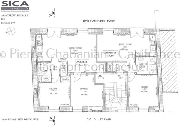 Immeuble de rapport rénové 7 appartements avec beau potentiel de rentabilité à vendre SAINT-CLAUDE (39)