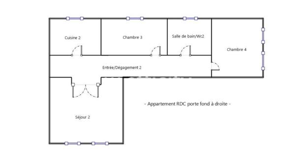 Appartement 3 pièces - 75 m²