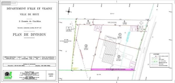 Achat - Terrain à bâtir Bruz 35170 629 m 2