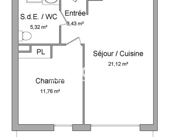 Location Appartement 2 pièces 41.63 m² - 1640 ROUTE DES LUCIOLES Biot 06410