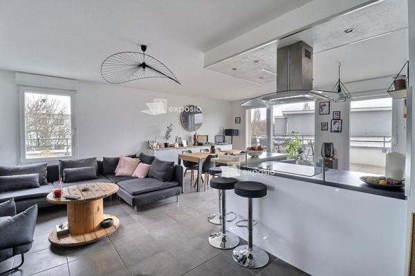 ATTIQUE de 2016 A FEGERSHEIM AVEC TERRASSE DE 25M2 3 CHAMBRES