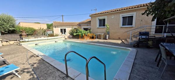 maison 140m2, pool housse garage piscine