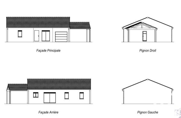 Maison traditionnelle 4 pièces de 86 m² à Naintré (86530)