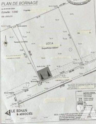 Terrain constructible de 520m² idéalement situé sur la jolie commune de GOUESNAC'H.