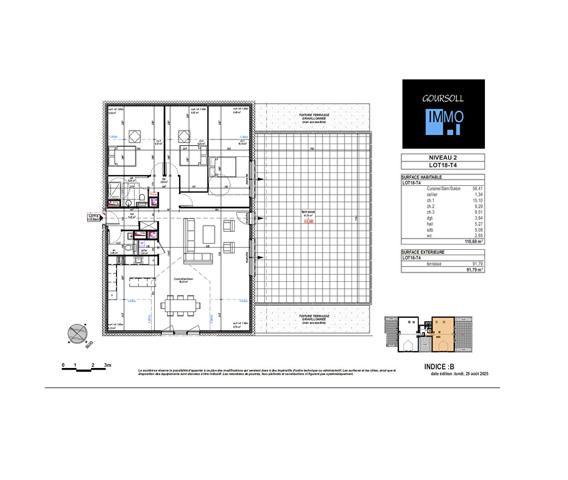 Appartement 4 pièces 110 m2