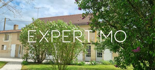 Ouzilly (86380) Longère de charme à fort potentiel avec dépendances et grand terrain piscinable