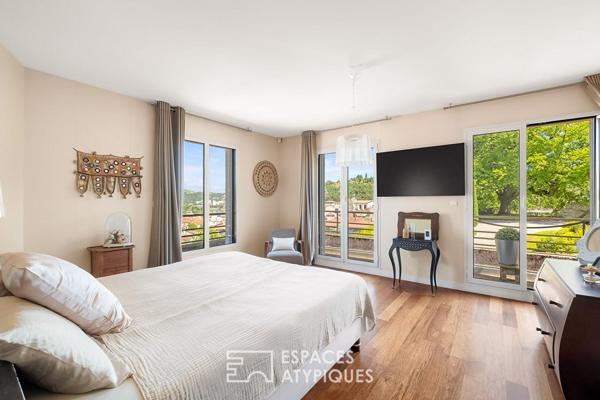 Propriété d’exception avec piscine et vue grandiose sur Vienne