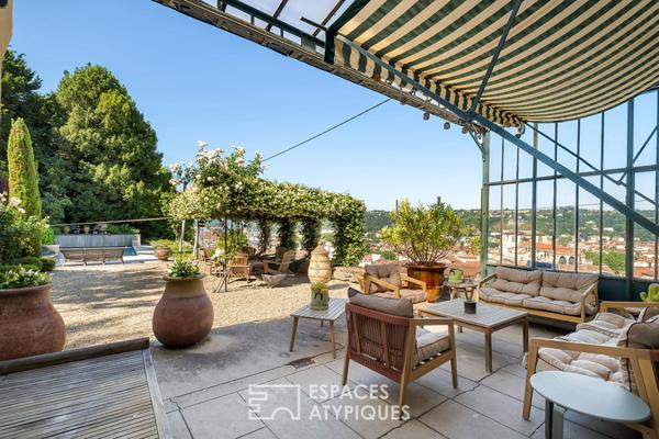 Propriété d’exception avec piscine et vue grandiose sur Vienne