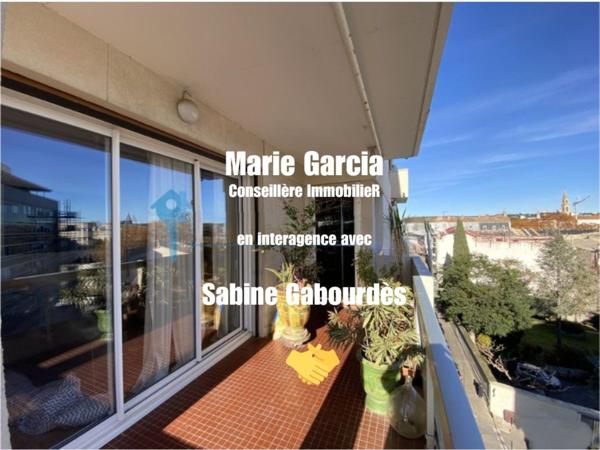 Centre ville, appartement P3 avec terrasse, jolies vues dégagées