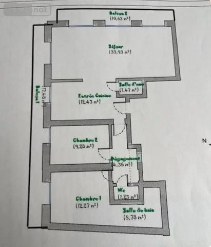 Achat - Appartement Neuilly-sur-Seine 92200 4 pièces 80 m 2