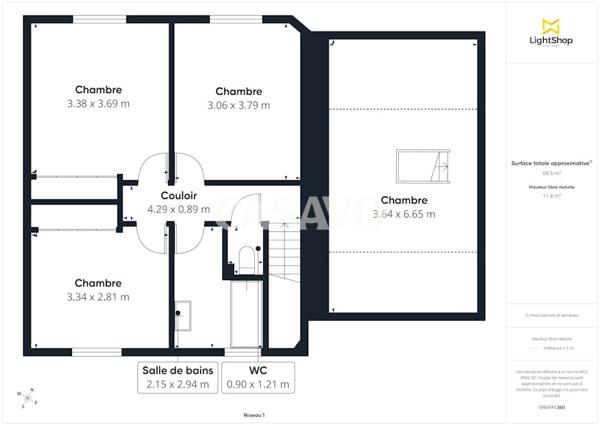 Vente Maison 5 pièces de 114m² - 69410 Champagne-au-Mont-d'Or