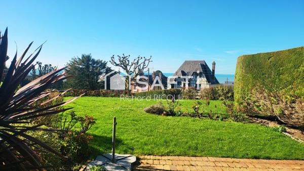 50m², jardin, 2 pkg, 2 caves, vue mer, Plage à 10' à pied