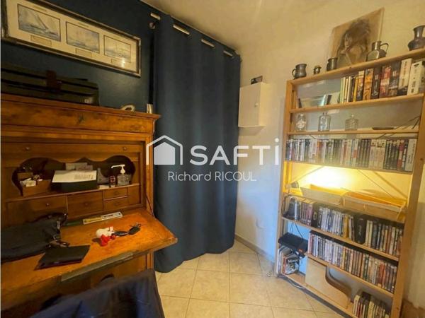 50m², jardin, 2 pkg, 2 caves, vue mer, Plage à 10' à pied