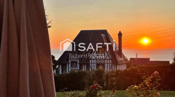 50m², jardin, 2 pkg, 2 caves, vue mer, Plage à 10' à pied