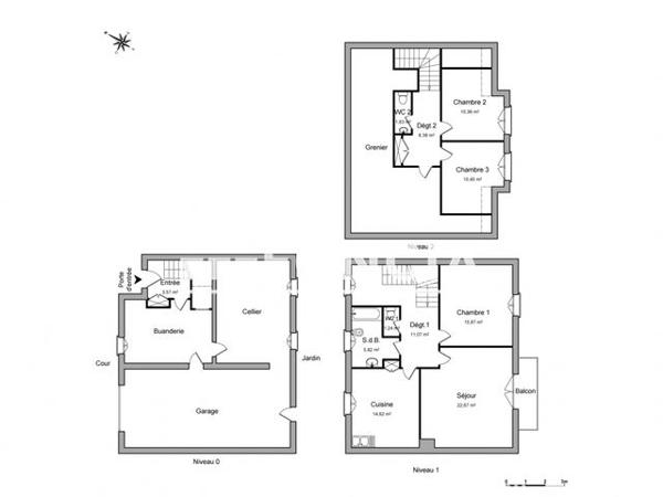 Location Maison 4 pièces 138.1 m² - 4 RUE ALBERT LE BRUN Tregueux 22950