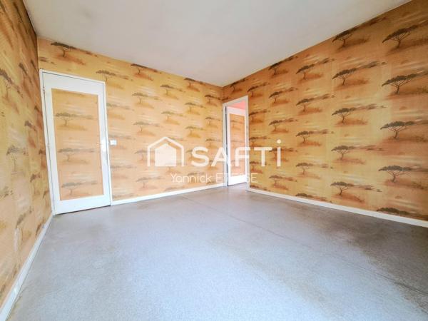 Un beau potentiel à personnaliser ! Maison 4 pièces jardin clos et garage.