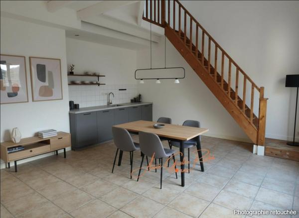 Maison T3 avec mezzanine, jardin, local vélo et parking