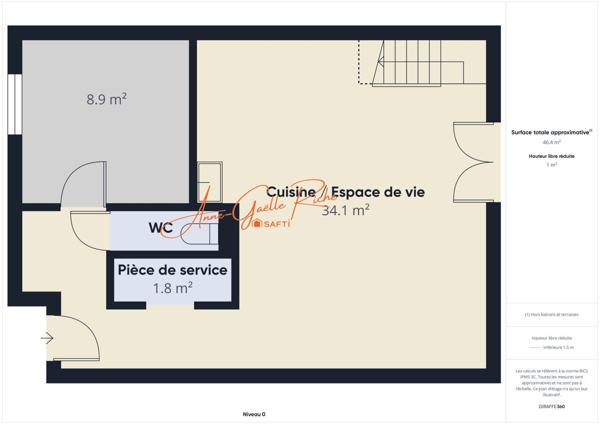 Maison T3 avec mezzanine, jardin, local vélo et parking