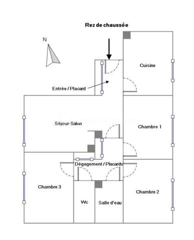 Appartement de 60 m²