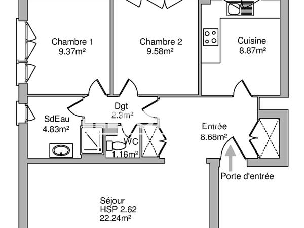 Location Appartement 3 pièces 68.08 m² - 1 RUE RENE FERRAGU Fleury Les Aubrais 45400